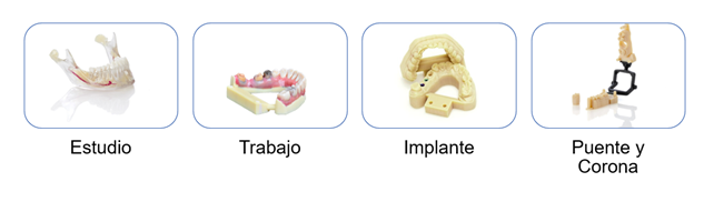 Aplicaciones de modelos dentales impresos en 3D